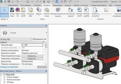 В библиотеку BIM-моделей «Грундфос» добавилась установка CMBE TWIN